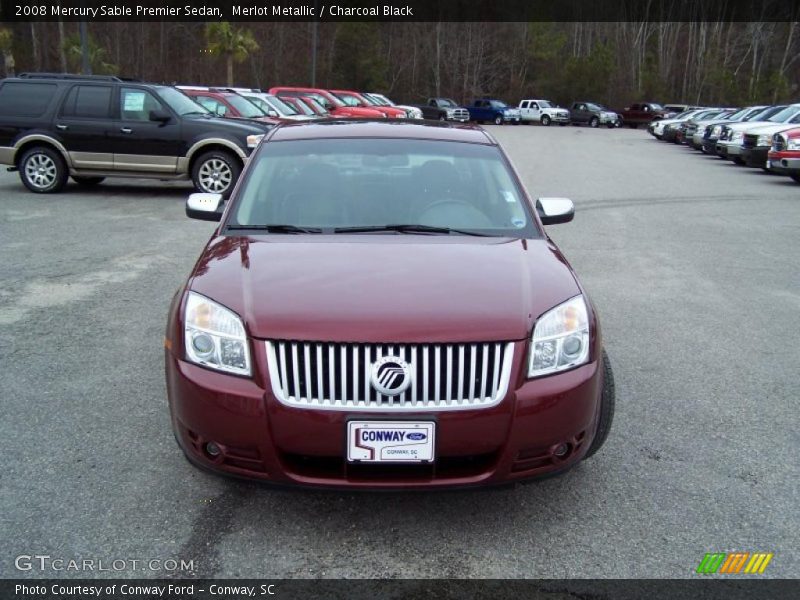 Merlot Metallic / Charcoal Black 2008 Mercury Sable Premier Sedan