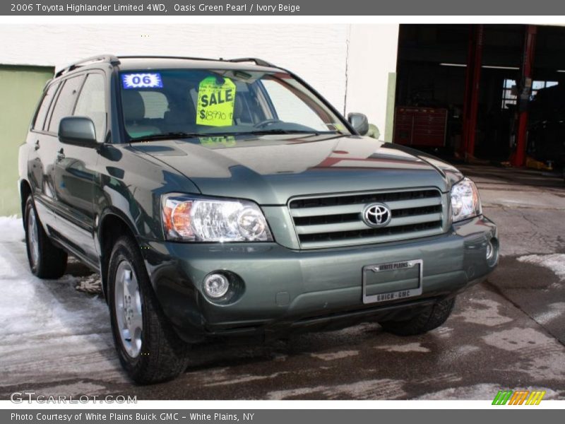 Oasis Green Pearl / Ivory Beige 2006 Toyota Highlander Limited 4WD