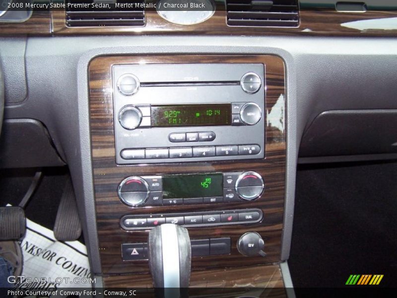 Merlot Metallic / Charcoal Black 2008 Mercury Sable Premier Sedan