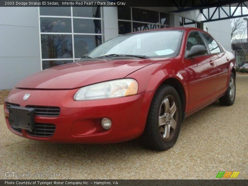 Inferno Red Pearl / Dark Slate Gray 2003 Dodge Stratus ES Sedan
