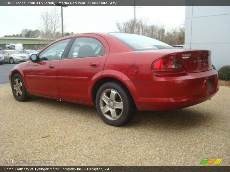 Inferno Red Pearl / Dark Slate Gray 2003 Dodge Stratus ES Sedan