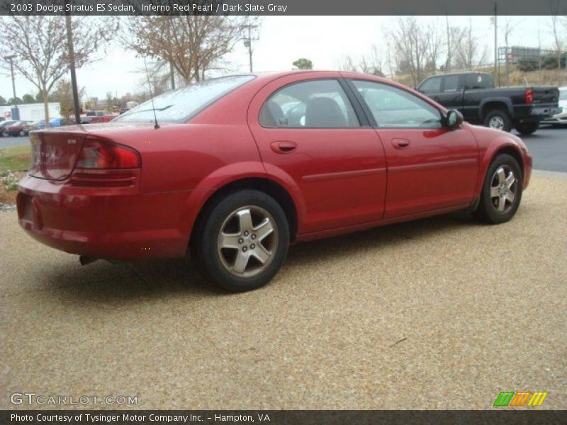 Inferno Red Pearl / Dark Slate Gray 2003 Dodge Stratus ES Sedan