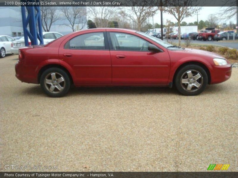 Inferno Red Pearl / Dark Slate Gray 2003 Dodge Stratus ES Sedan