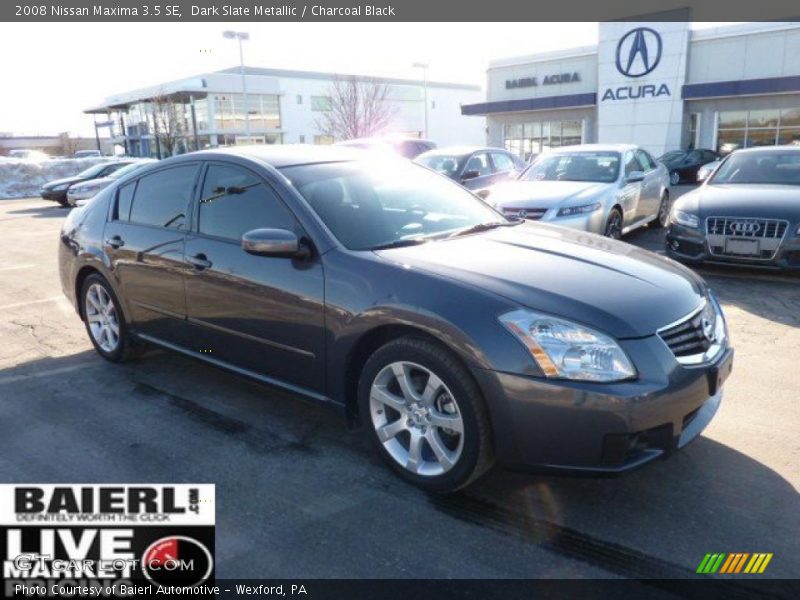 Dark Slate Metallic / Charcoal Black 2008 Nissan Maxima 3.5 SE