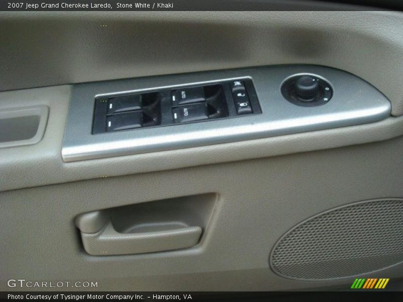 Stone White / Khaki 2007 Jeep Grand Cherokee Laredo