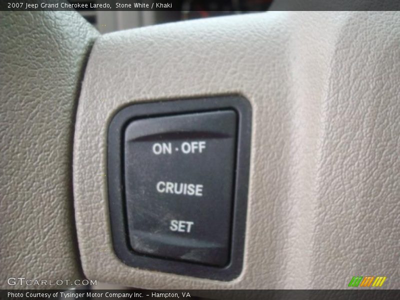 Stone White / Khaki 2007 Jeep Grand Cherokee Laredo