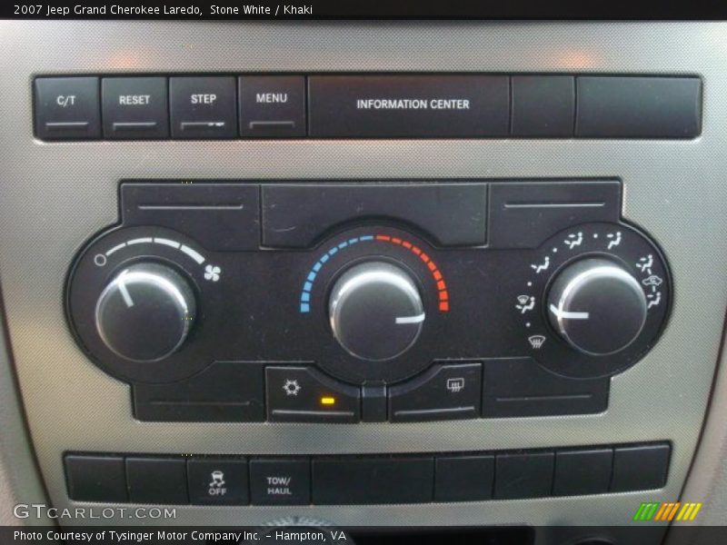 Stone White / Khaki 2007 Jeep Grand Cherokee Laredo