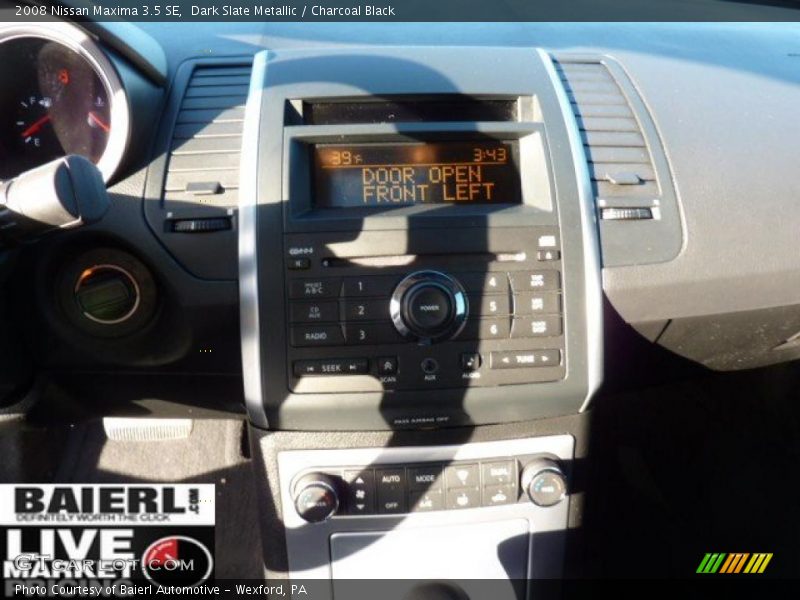 Dark Slate Metallic / Charcoal Black 2008 Nissan Maxima 3.5 SE