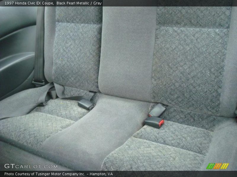 Black Pearl Metallic / Gray 1997 Honda Civic EX Coupe