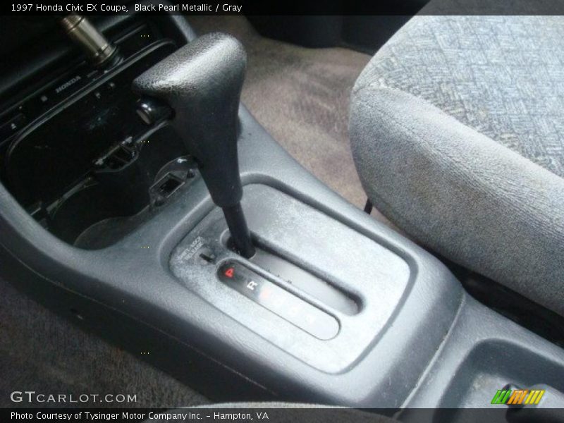 Black Pearl Metallic / Gray 1997 Honda Civic EX Coupe