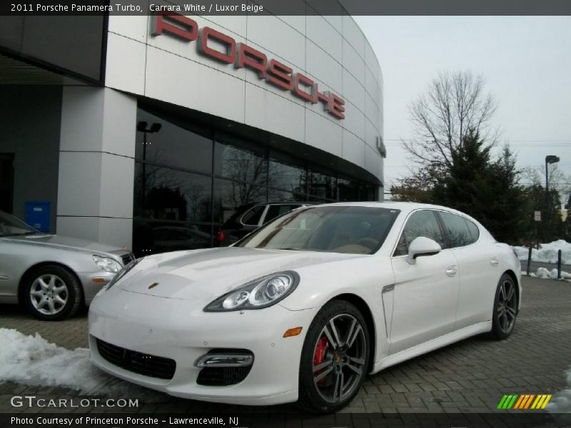Carrara White / Luxor Beige 2011 Porsche Panamera Turbo