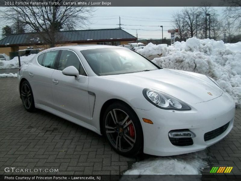 Carrara White / Luxor Beige 2011 Porsche Panamera Turbo