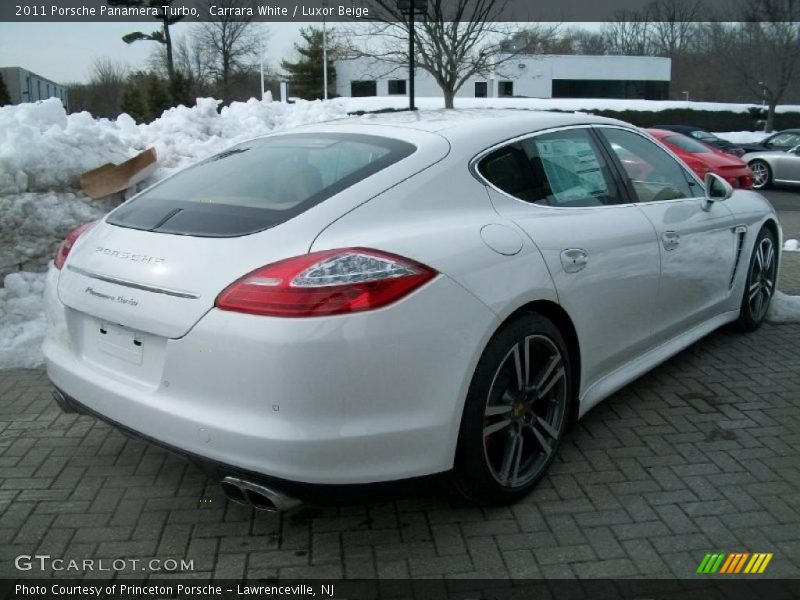 Carrara White / Luxor Beige 2011 Porsche Panamera Turbo