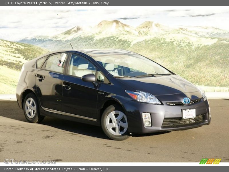 Winter Gray Metallic / Dark Gray 2010 Toyota Prius Hybrid IV