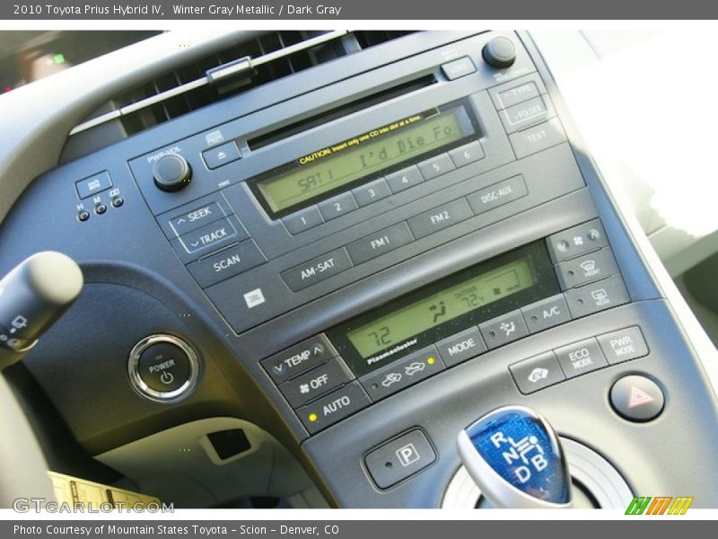 Winter Gray Metallic / Dark Gray 2010 Toyota Prius Hybrid IV