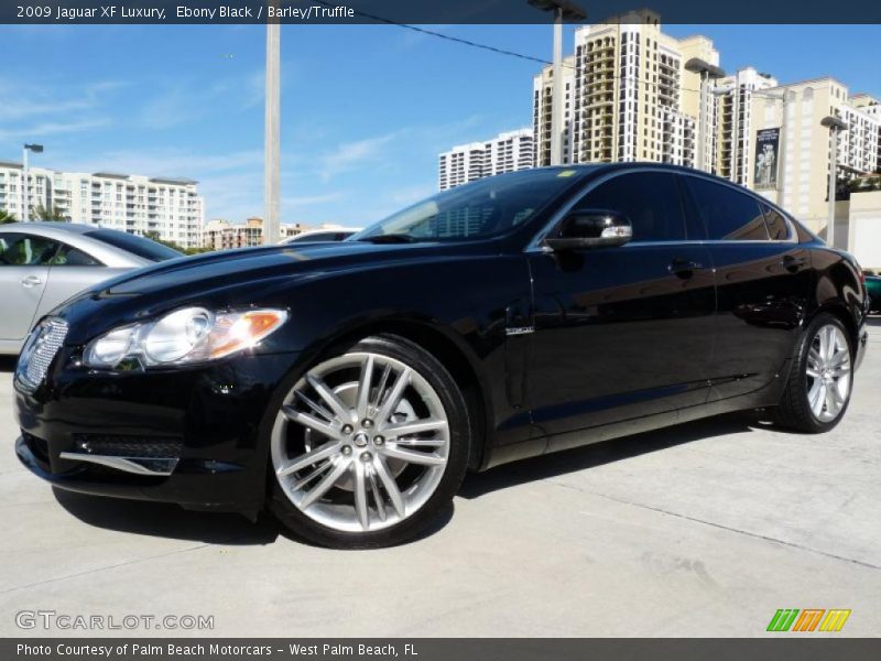 Ebony Black / Barley/Truffle 2009 Jaguar XF Luxury