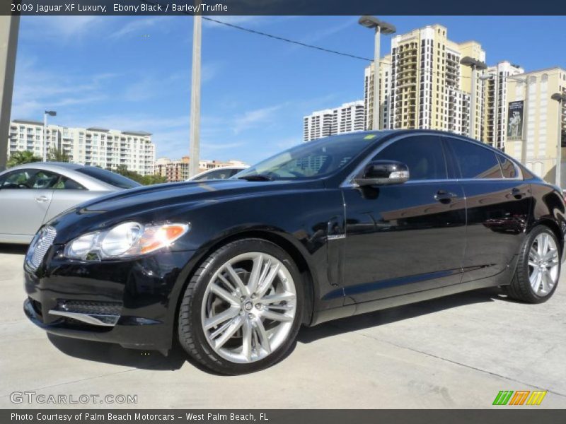 Ebony Black / Barley/Truffle 2009 Jaguar XF Luxury