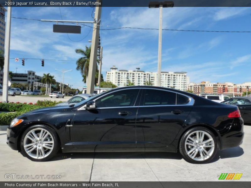 Ebony Black / Barley/Truffle 2009 Jaguar XF Luxury