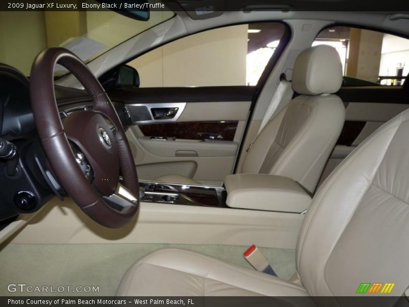 Ebony Black / Barley/Truffle 2009 Jaguar XF Luxury