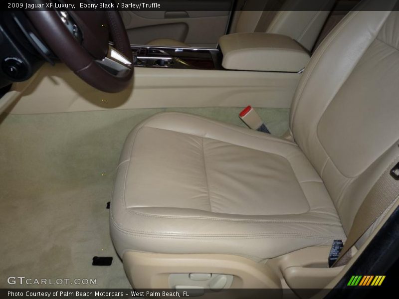 Ebony Black / Barley/Truffle 2009 Jaguar XF Luxury