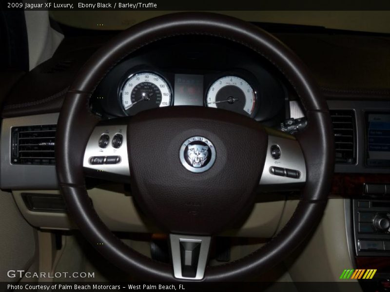 Ebony Black / Barley/Truffle 2009 Jaguar XF Luxury