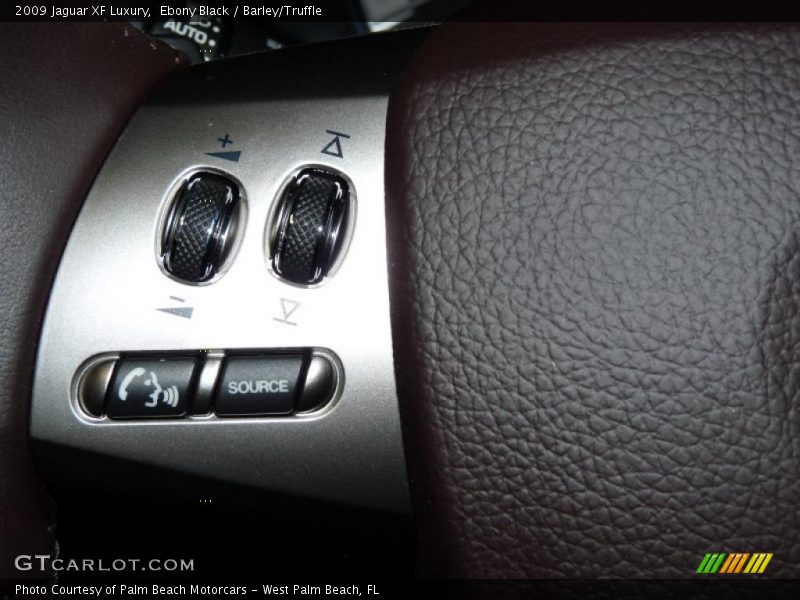Ebony Black / Barley/Truffle 2009 Jaguar XF Luxury
