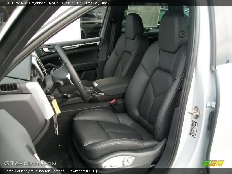 Classic Silver Metallic / Black 2011 Porsche Cayenne S Hybrid