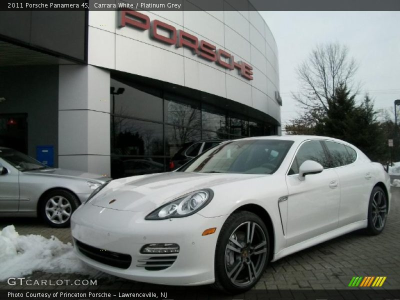 Carrara White / Platinum Grey 2011 Porsche Panamera 4S