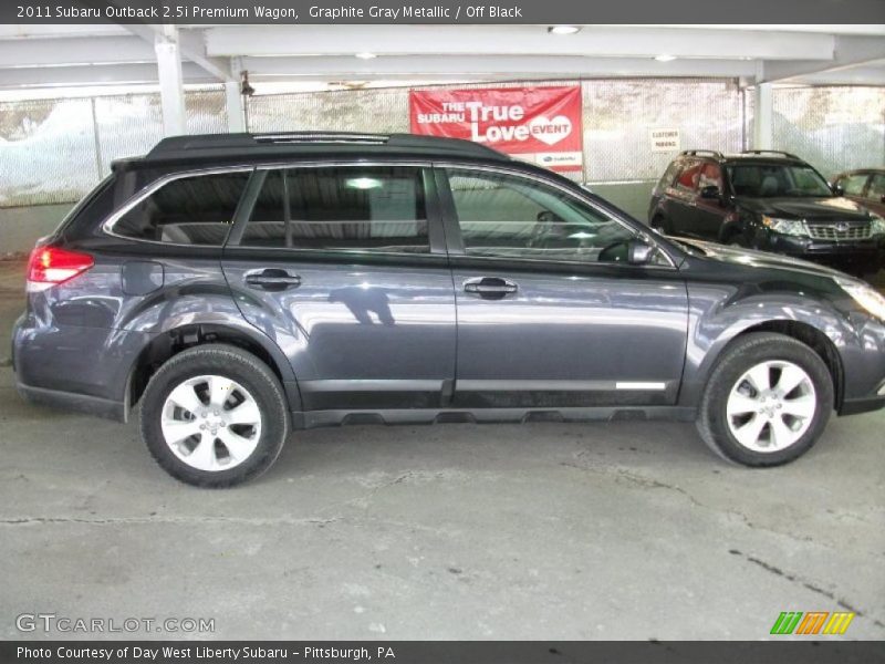 Graphite Gray Metallic / Off Black 2011 Subaru Outback 2.5i Premium Wagon