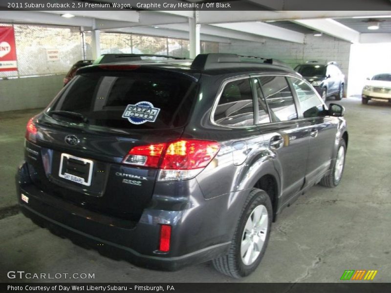 Graphite Gray Metallic / Off Black 2011 Subaru Outback 2.5i Premium Wagon