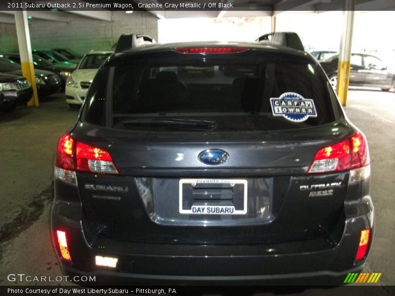 Graphite Gray Metallic / Off Black 2011 Subaru Outback 2.5i Premium Wagon