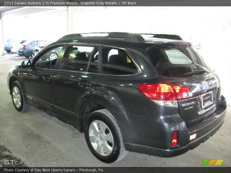 Graphite Gray Metallic / Off Black 2011 Subaru Outback 2.5i Premium Wagon
