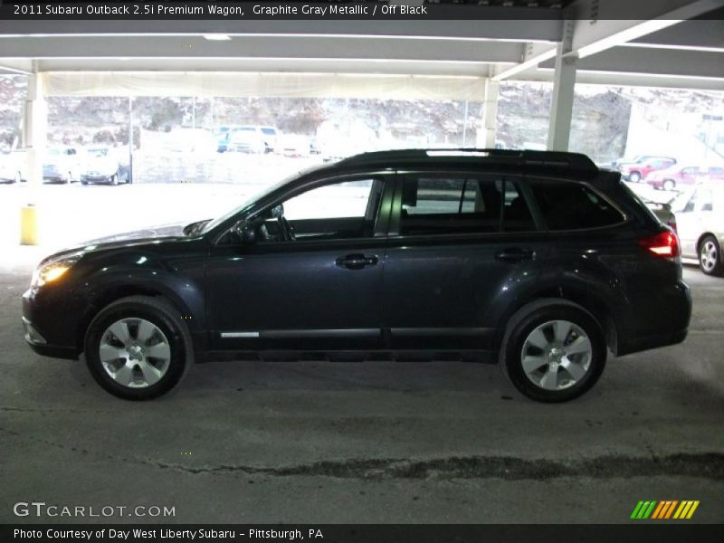 Graphite Gray Metallic / Off Black 2011 Subaru Outback 2.5i Premium Wagon