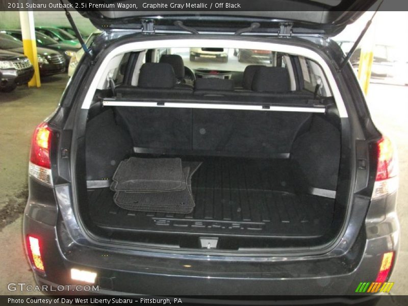Graphite Gray Metallic / Off Black 2011 Subaru Outback 2.5i Premium Wagon