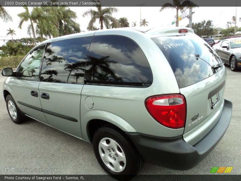 Satin Jade Pearl / Sandstone 2003 Dodge Caravan SE