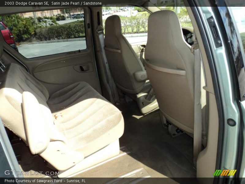 Satin Jade Pearl / Sandstone 2003 Dodge Caravan SE