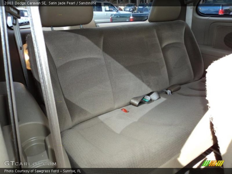 Satin Jade Pearl / Sandstone 2003 Dodge Caravan SE