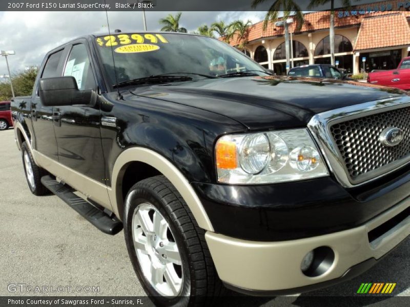 Black / Black 2007 Ford F150 Lariat SuperCrew