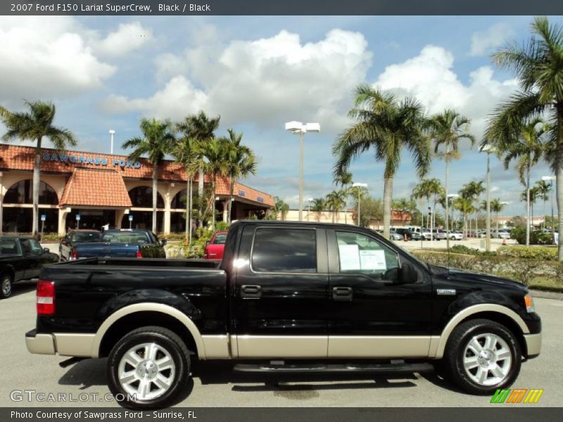 Black / Black 2007 Ford F150 Lariat SuperCrew