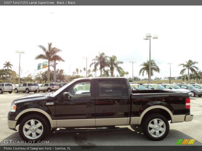 Black / Black 2007 Ford F150 Lariat SuperCrew
