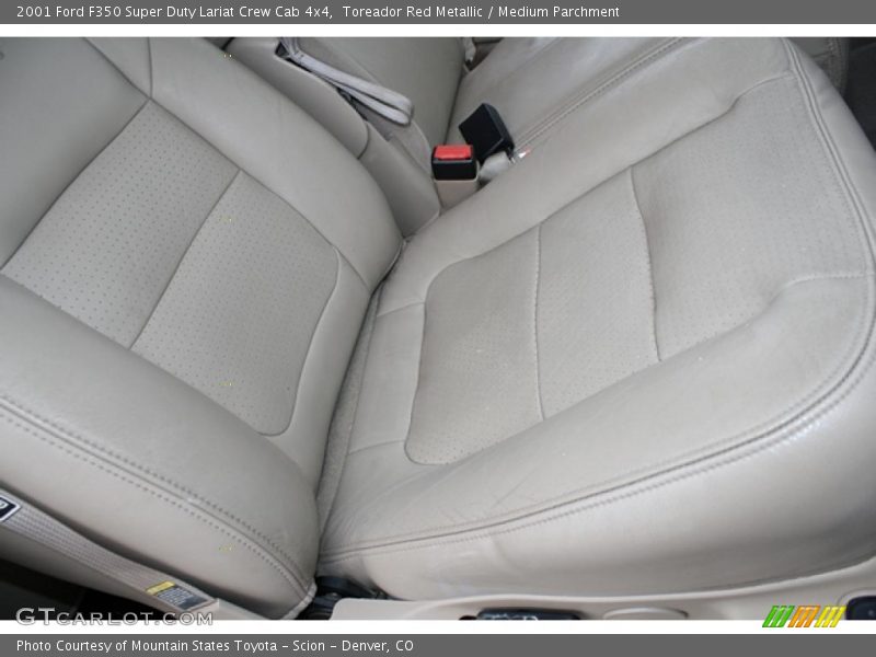Toreador Red Metallic / Medium Parchment 2001 Ford F350 Super Duty Lariat Crew Cab 4x4