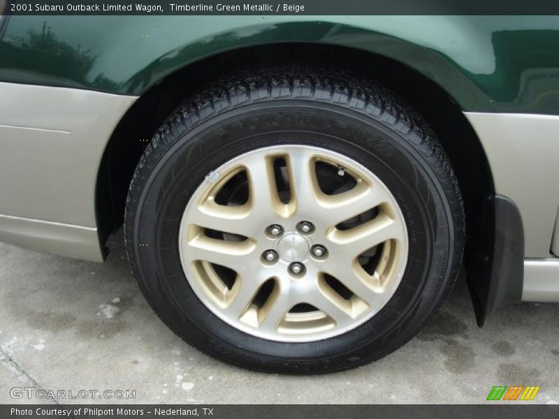 Timberline Green Metallic / Beige 2001 Subaru Outback Limited Wagon