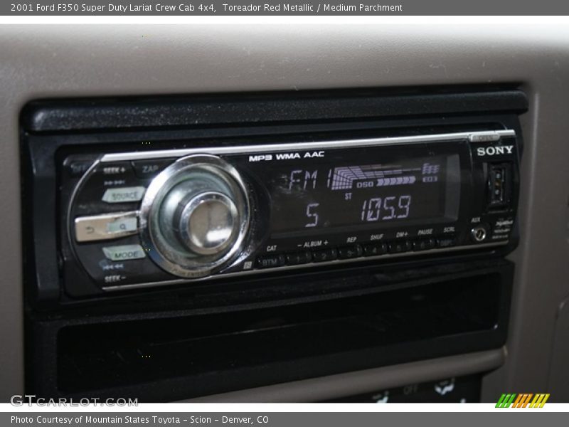 Toreador Red Metallic / Medium Parchment 2001 Ford F350 Super Duty Lariat Crew Cab 4x4