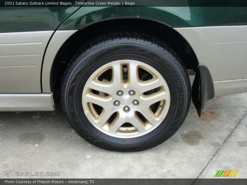Timberline Green Metallic / Beige 2001 Subaru Outback Limited Wagon