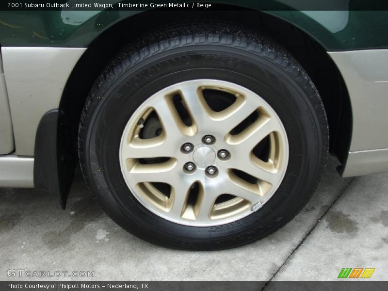 Timberline Green Metallic / Beige 2001 Subaru Outback Limited Wagon