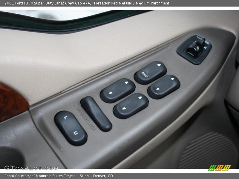 Toreador Red Metallic / Medium Parchment 2001 Ford F350 Super Duty Lariat Crew Cab 4x4