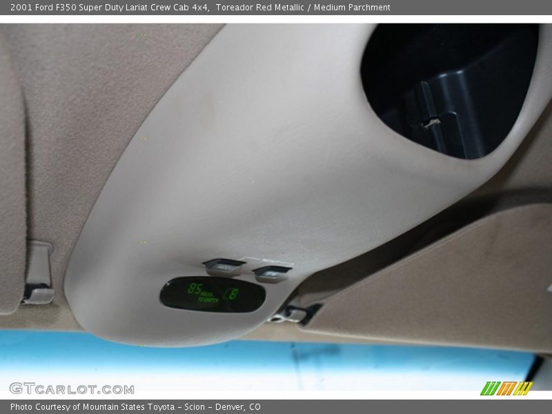 Toreador Red Metallic / Medium Parchment 2001 Ford F350 Super Duty Lariat Crew Cab 4x4