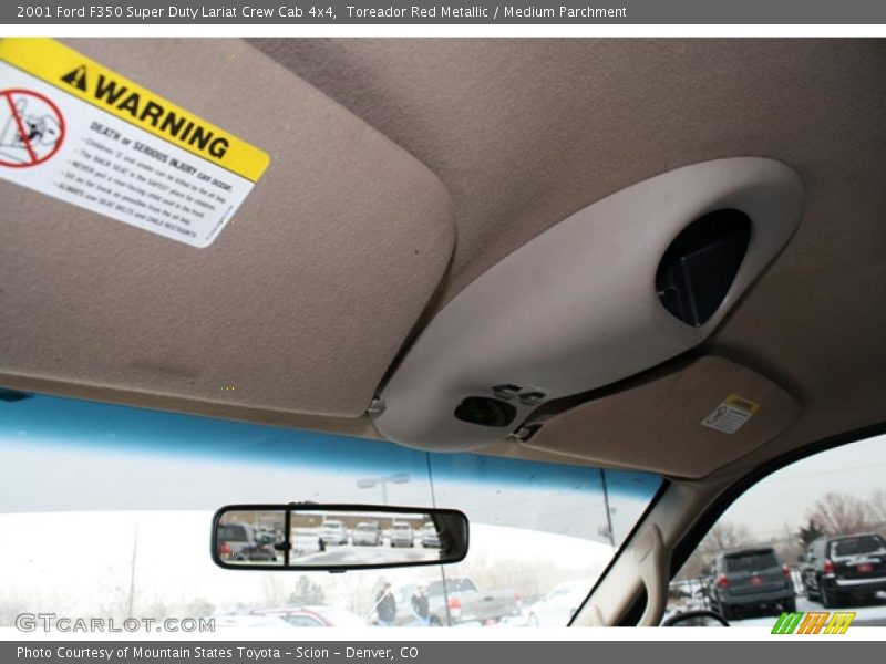 Toreador Red Metallic / Medium Parchment 2001 Ford F350 Super Duty Lariat Crew Cab 4x4