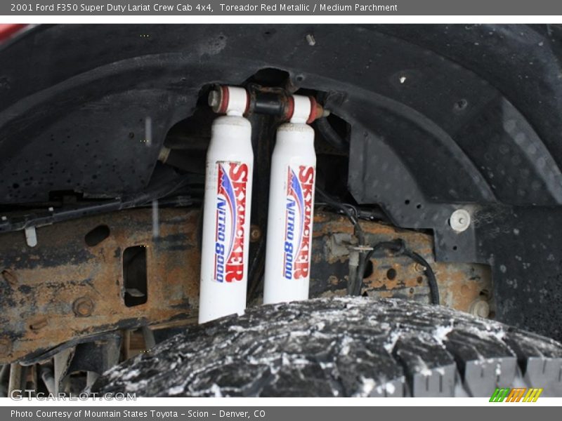 Toreador Red Metallic / Medium Parchment 2001 Ford F350 Super Duty Lariat Crew Cab 4x4