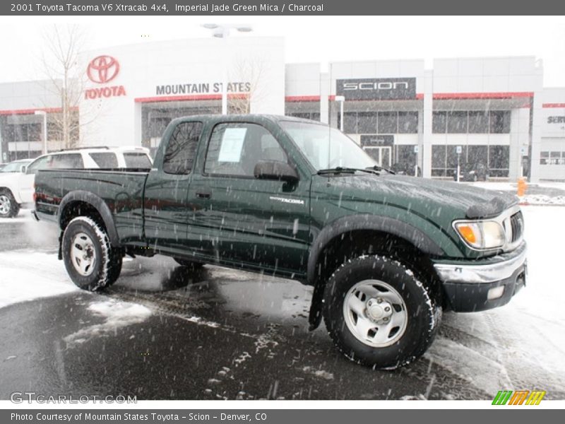 Imperial Jade Green Mica / Charcoal 2001 Toyota Tacoma V6 Xtracab 4x4